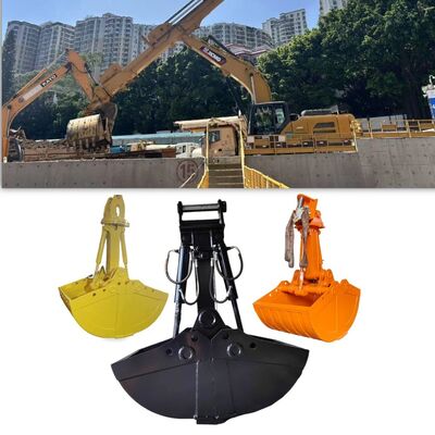 Clamshell Grab Bucket 0.4-1.5 CBM for 30 Ton Excavator Shell Bucket for Dredging Sand Mud and Bulk Handling